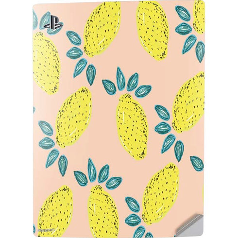 Bouffants and Broken Hearts Lemon Party PS5 Digital Edition Console Skin